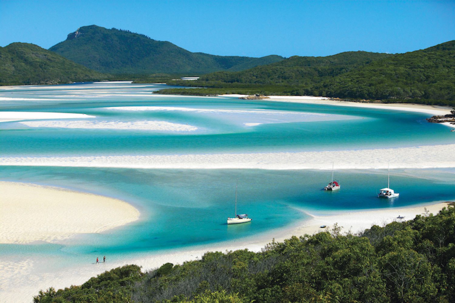 Whitehaven Beach Whitsundays in Australië Whitehaven Beach bij Whitsundays in Australië