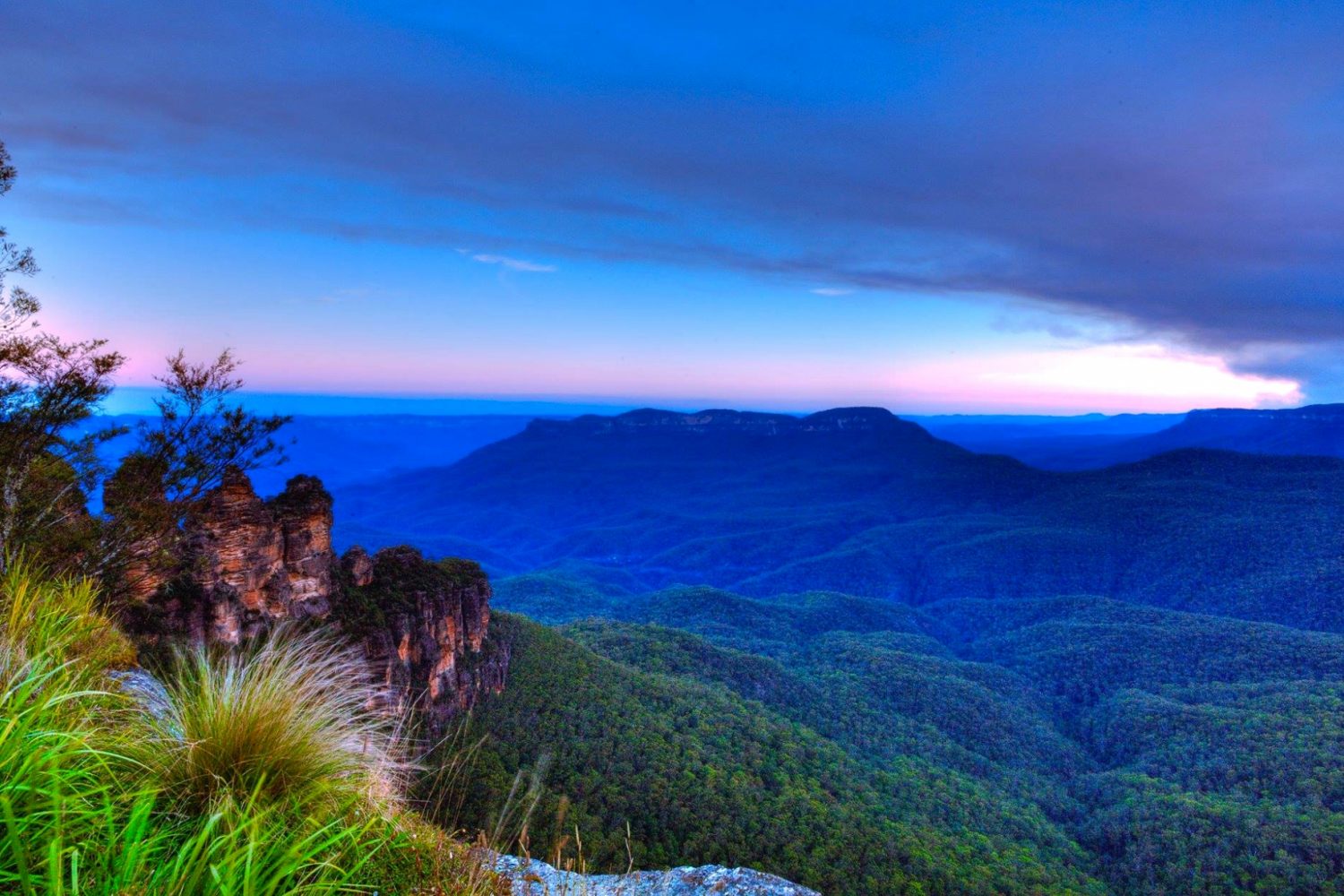 Blue Mountains Australien Sydney Blue Mountains Felsformation Three Sisters